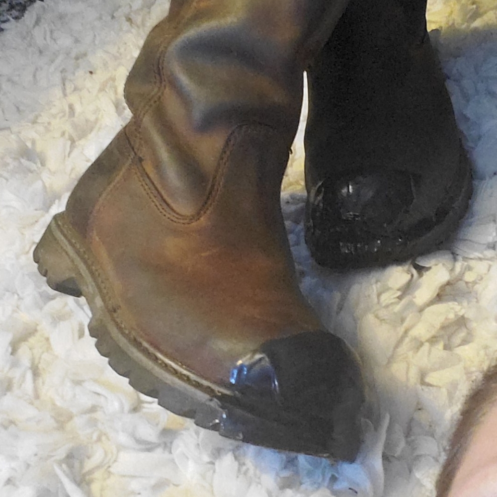 CAT work boots steel toe